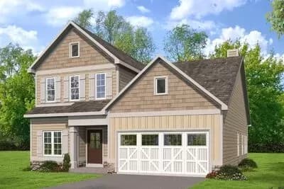 Traditional Two-Story Home Plan with Main-Level Master - 2329 Sq Ft