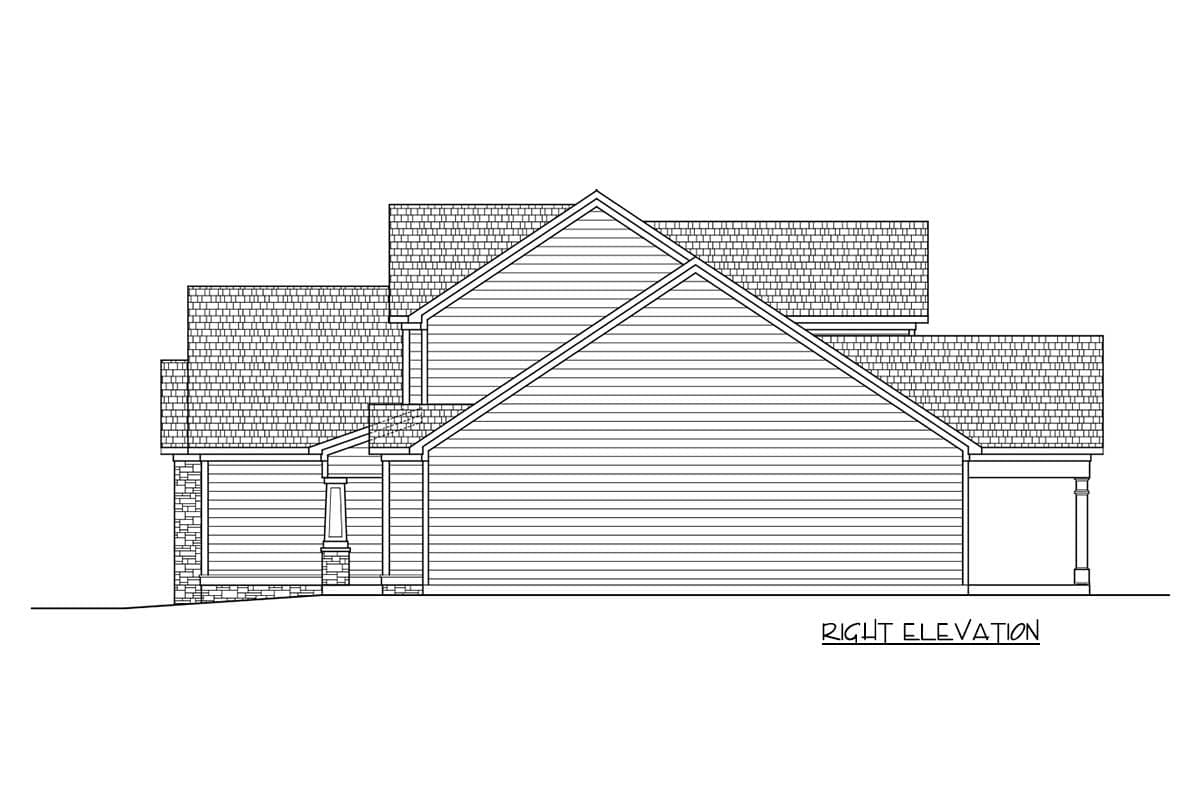 Plan 360036DK: Magnificent Two-Story House Plan with Main-Level Master and Guest Suite - Image #4 - Country, Craftsman, New American