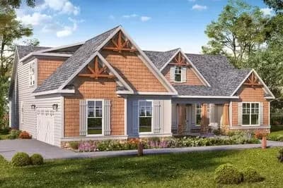 Adorable 3-Bed Craftsman House Plan with Split Beds - 2145 Sq Ft