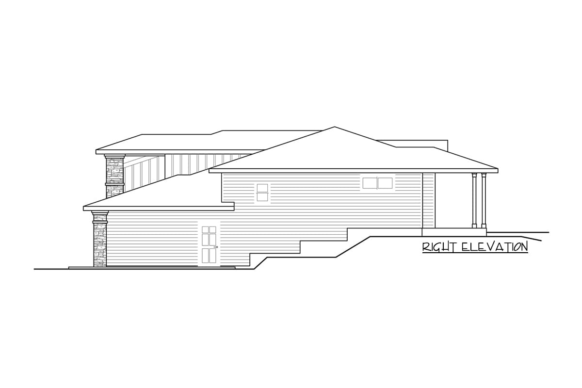Plan 72925DA: Ranch Home Plan with Below-Grade Garage - Image #4 - Northwest, Ranch
