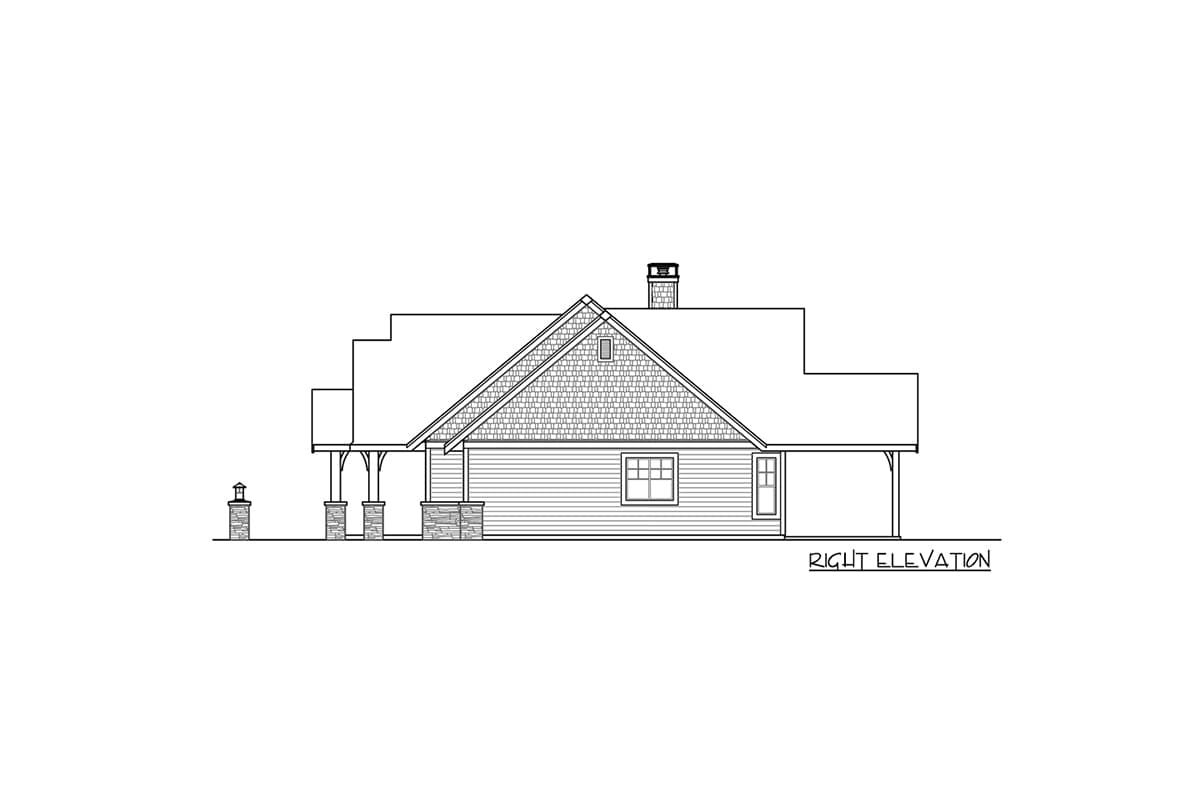 Plan 72937DA: Rugged Craftsman Ranch Home Plan with Angled Garage - 2652 Sq Ft - Image #4 - Country, Craftsman, Mountain, Ranch, Rustic