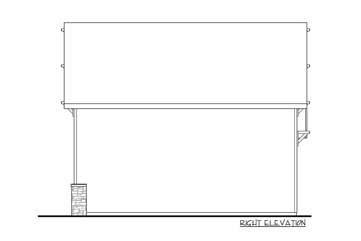 Plan 72950DA: Craftsman-Style Detached Garage with Storage Above - Image #4