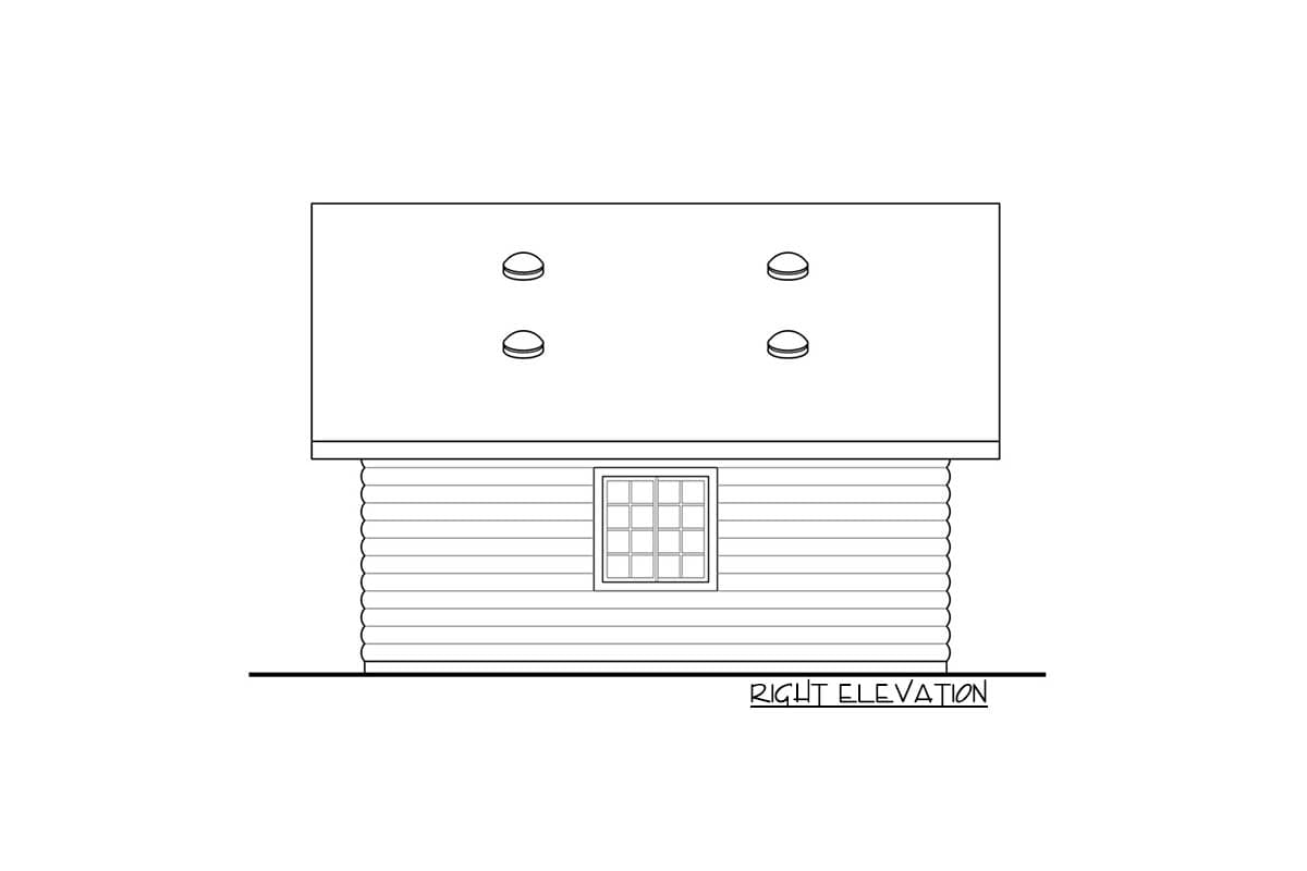 Plan 72951DA: Detached Garage Plan with Log Siding - Image #4 - Rustic
