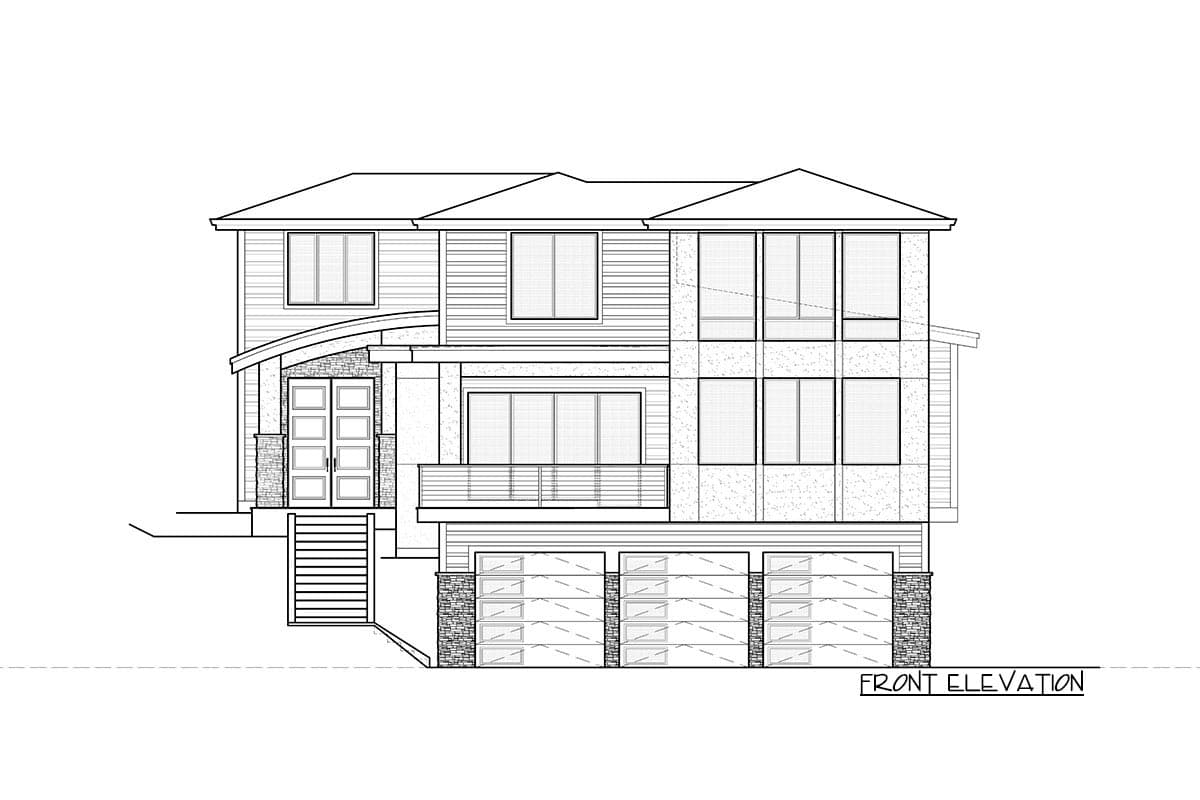 Plan 666055RAF: Stunning Northwest Home Plan with Main-Level Guest Suite - Image #5 - Contemporary, Modern, Northwest