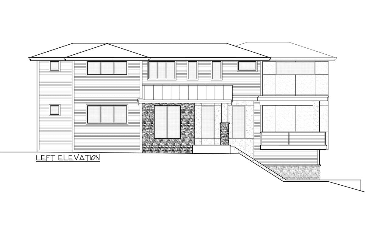 Plan 666055RAF: Stunning Northwest Home Plan with Main-Level Guest Suite - Image #6 - Contemporary, Modern, Northwest