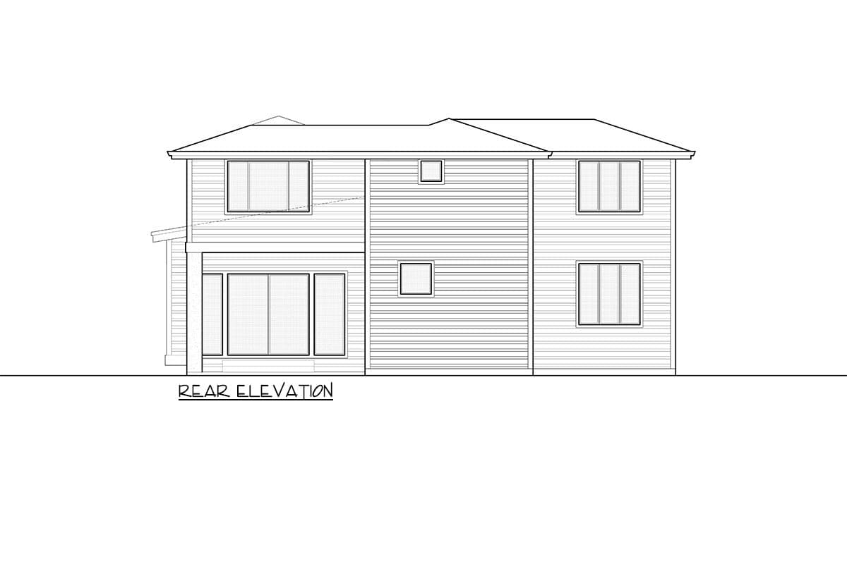 Plan 666055RAF: Stunning Northwest Home Plan with Main-Level Guest Suite - Image #7 - Contemporary, Modern, Northwest