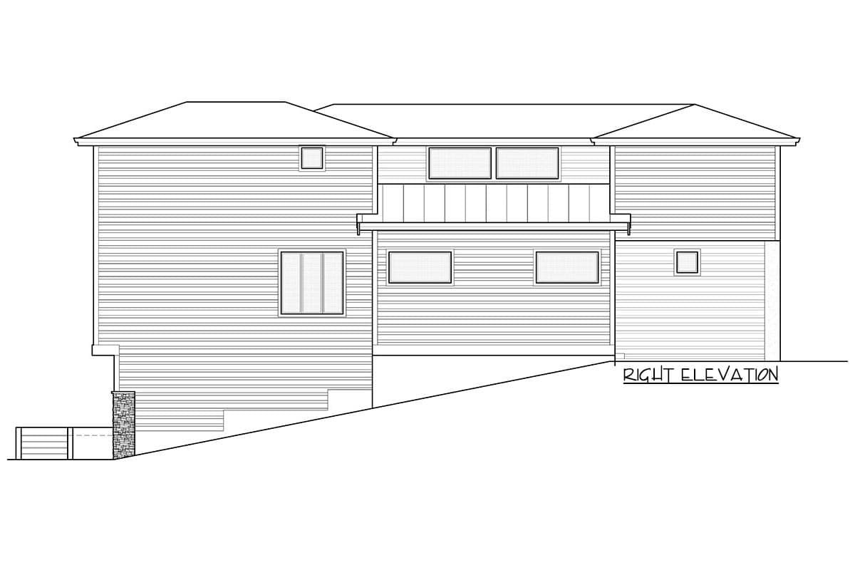 Plan 666055RAF: Stunning Northwest Home Plan with Main-Level Guest Suite - Image #8 - Contemporary, Modern, Northwest
