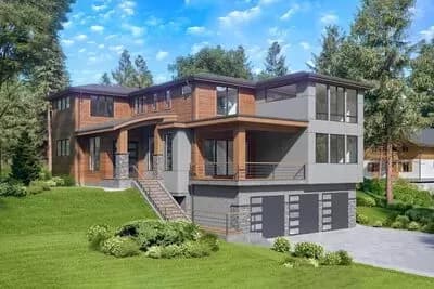Stunning Northwest Home Plan with Main-Level Guest Suite