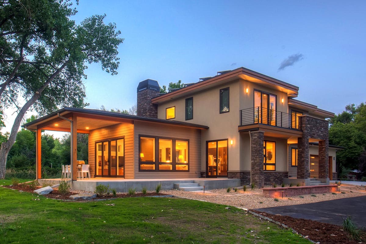 Plan 640008SRA: 2-Story Modern Prairie House Plan with Great Outdoor Spaces - Image #5 - Contemporary, Country, Mountain, Northwest, Prairie