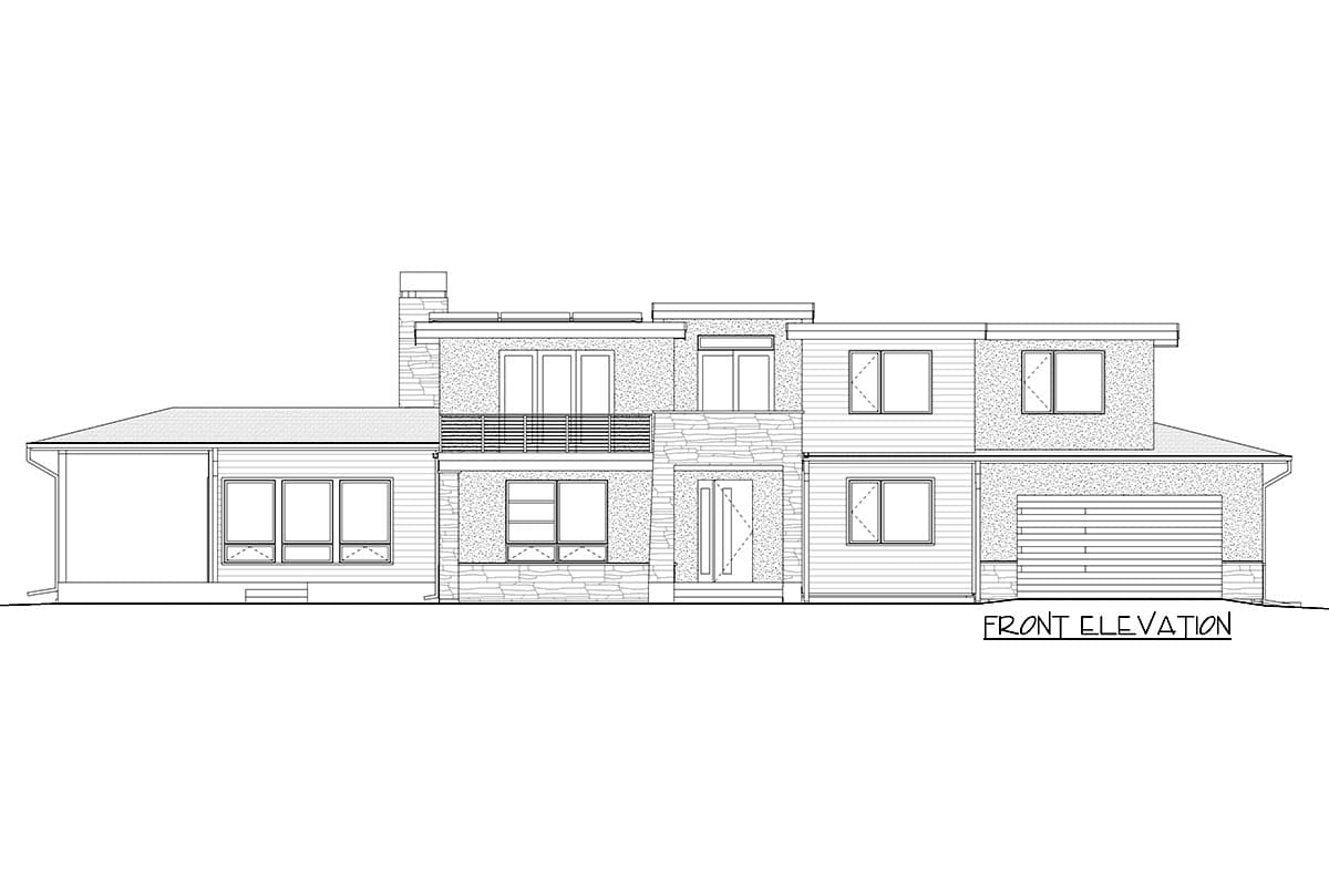 Plan 640008SRA: 2-Story Modern Prairie House Plan with Great Outdoor Spaces - Image #24 - Contemporary, Country, Mountain, Northwest, Prairie