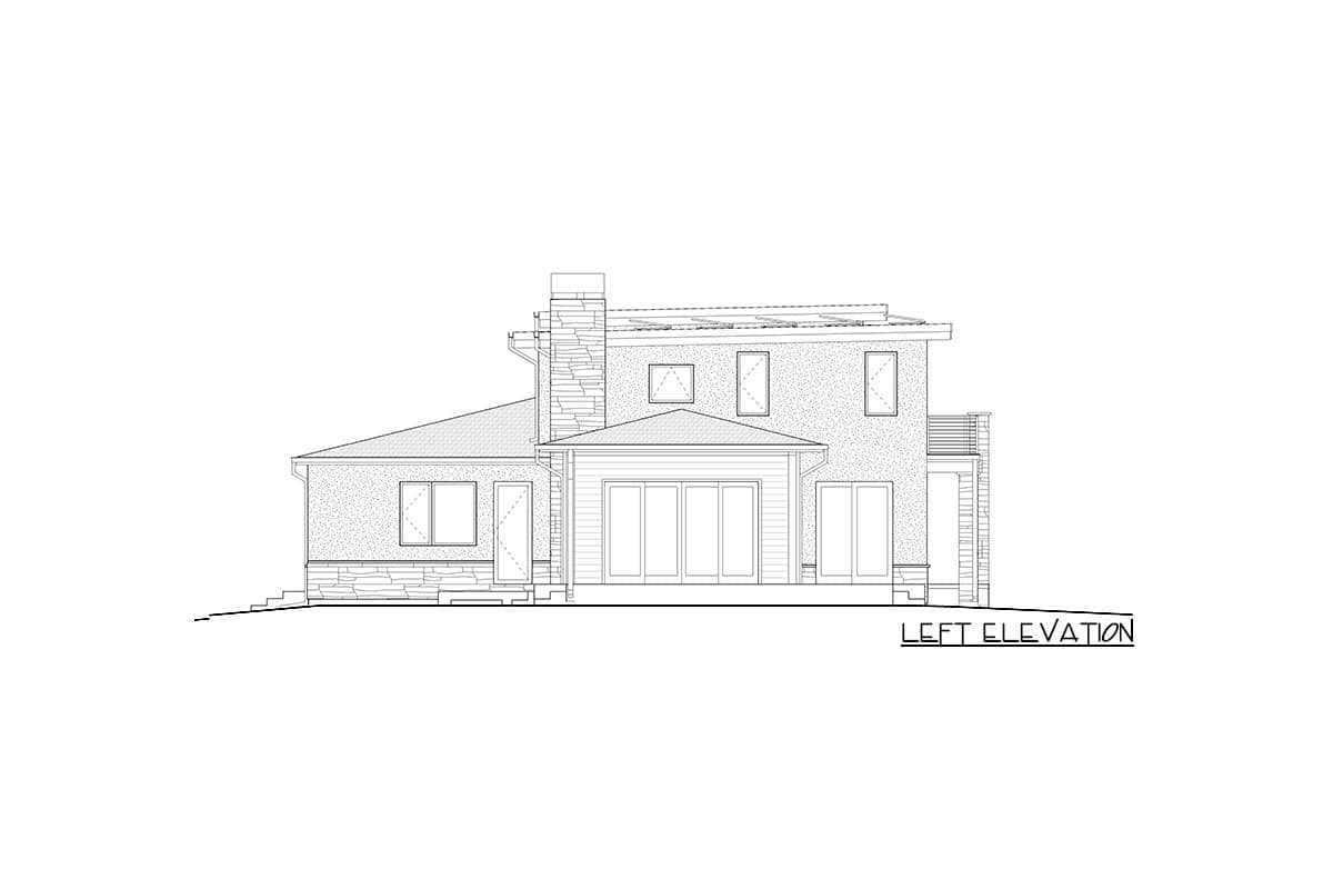 Plan 640008SRA: 2-Story Modern Prairie House Plan with Great Outdoor Spaces - Image #25 - Contemporary, Country, Mountain, Northwest, Prairie