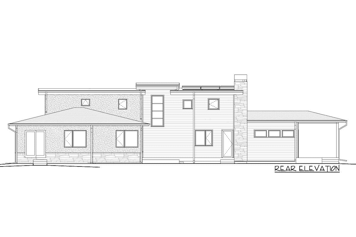 Plan 640008SRA: 2-Story Modern Prairie House Plan with Great Outdoor Spaces - Image #26 - Contemporary, Country, Mountain, Northwest, Prairie