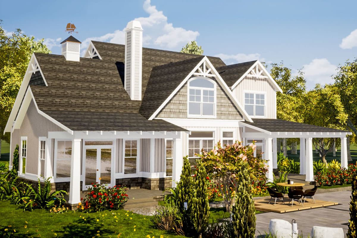 Plan 86326HH: Two-Story Craftsman Home Plan with Main-Floor Master - Image #4 - Country, Craftsman, New American, Traditional