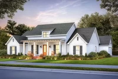 One-Story Modern Farmhouse Plan with Private Master Suite - 2253 Sq Ft