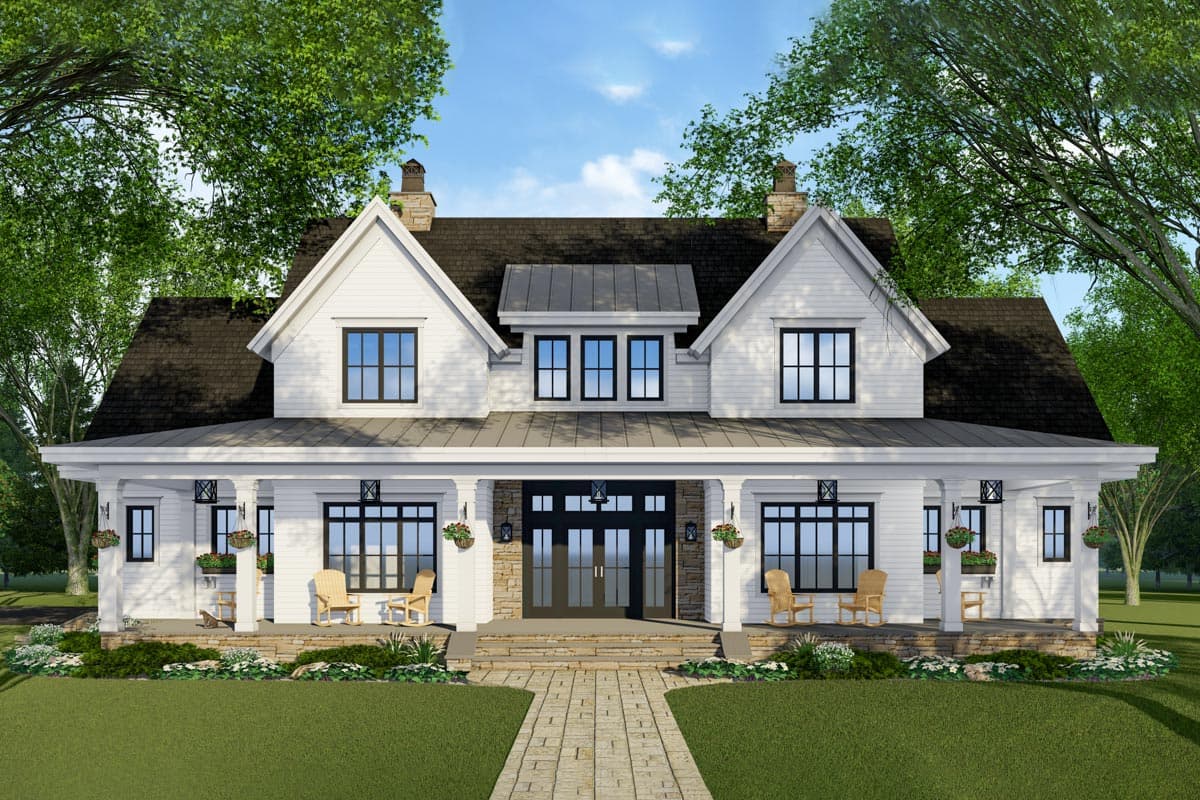 Plan 14679RK: Modern Farmhouse Plan with French Door Greeting - 2743 Sq Ft - Image #19 - Country, Modern Farmhouse, New American, Traditional