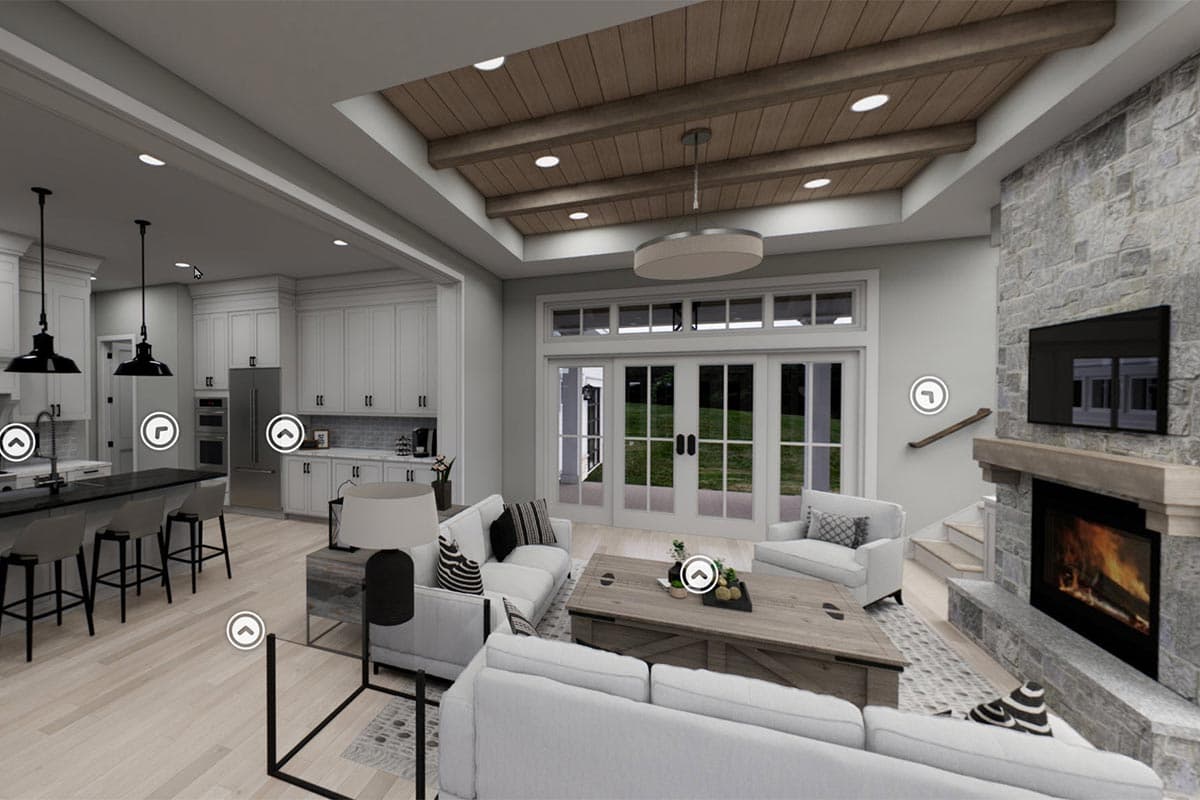 Plan 14679RK: Modern Farmhouse Plan with French Door Greeting - 2743 Sq Ft - Virtual Tour Cover Image - Country, Modern Farmhouse, New American, Traditional