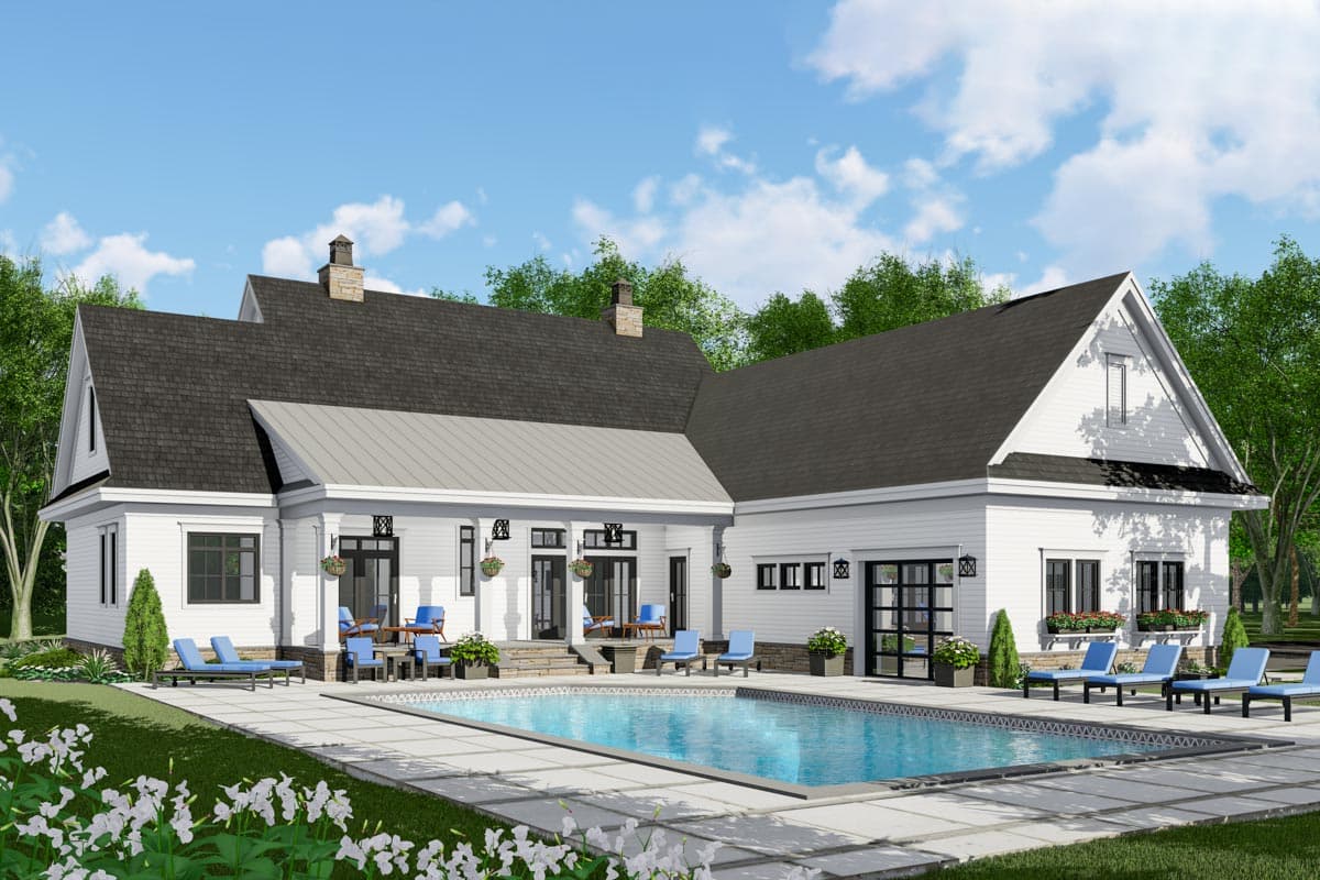 Plan 14679RK: Modern Farmhouse Plan with French Door Greeting - 2743 Sq Ft - Image #22 - Country, Modern Farmhouse, New American, Traditional