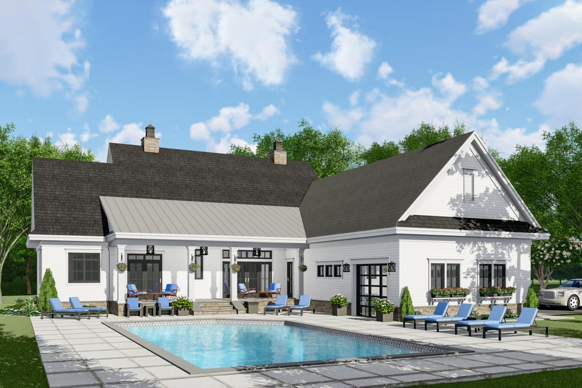 Plan 14679RK: Modern Farmhouse Plan with French Door Greeting - 2743 Sq Ft - Image #21 - Country, Modern Farmhouse, New American, Traditional