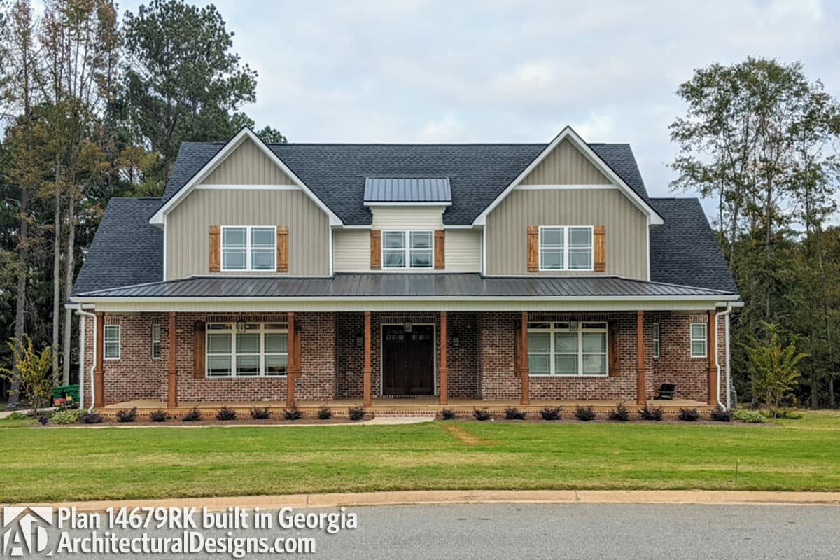 build gallery item - House Plan 14679RK Comes to Life in Georgia