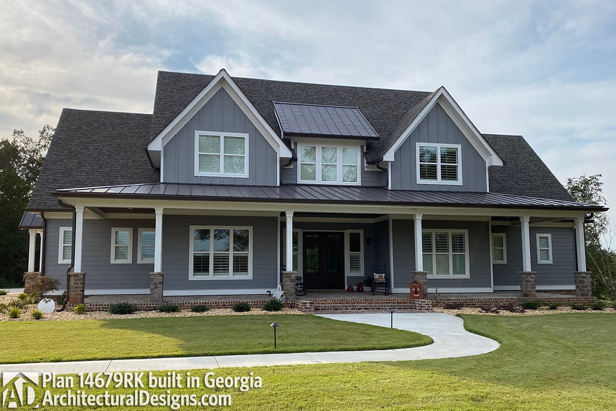 Plan 14679RK: Modern Farmhouse Plan with French Door Greeting - 2743 Sq Ft - Image #5 - Country, Modern Farmhouse, New American, Traditional