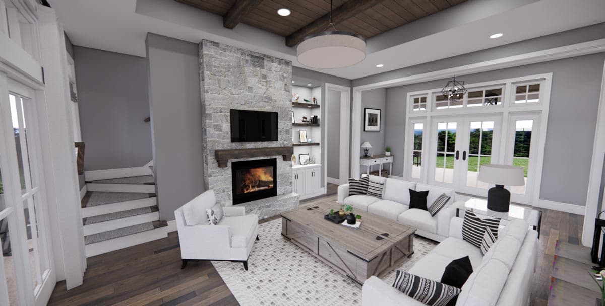 Plan 14679RK: Modern Farmhouse Plan with French Door Greeting - 2743 Sq Ft - Image #27 - Country, Modern Farmhouse, New American, Traditional