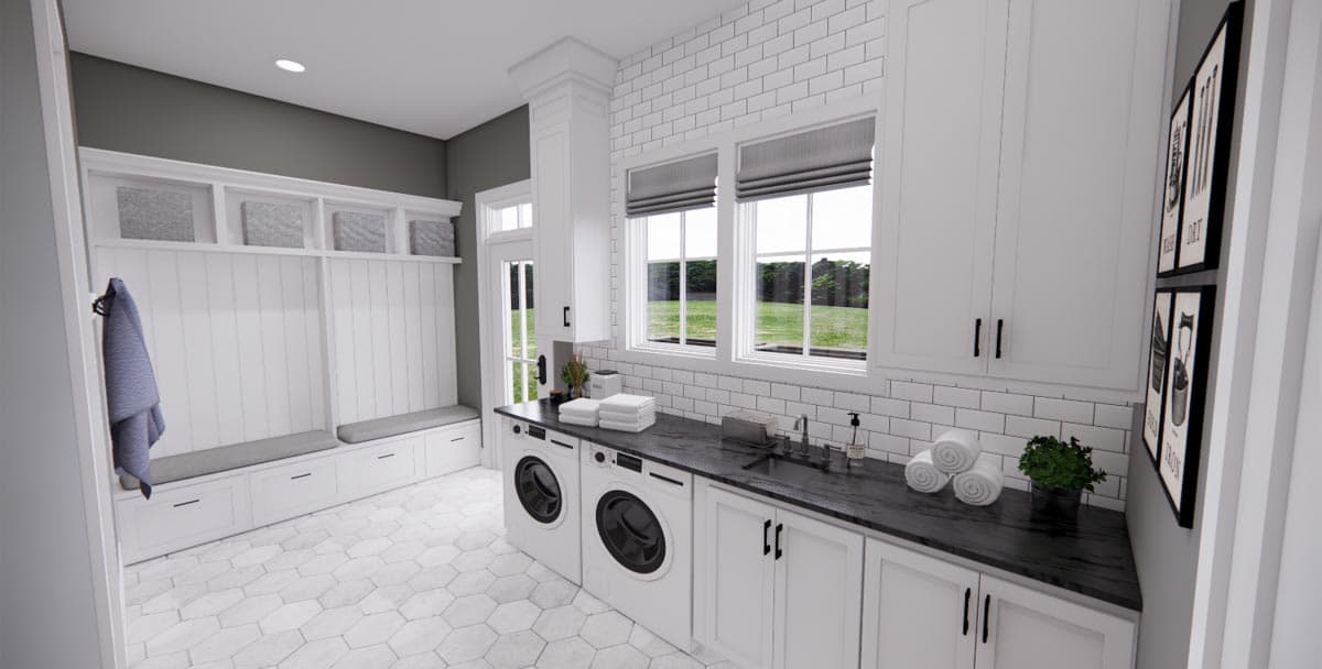 Plan 14679RK: Modern Farmhouse Plan with French Door Greeting - 2743 Sq Ft - Image #40 - Country, Modern Farmhouse, New American, Traditional