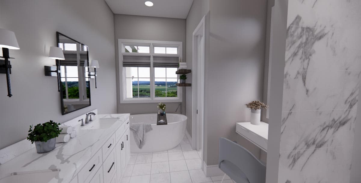 Plan 14679RK: Modern Farmhouse Plan with French Door Greeting - 2743 Sq Ft - Image #44 - Country, Modern Farmhouse, New American, Traditional