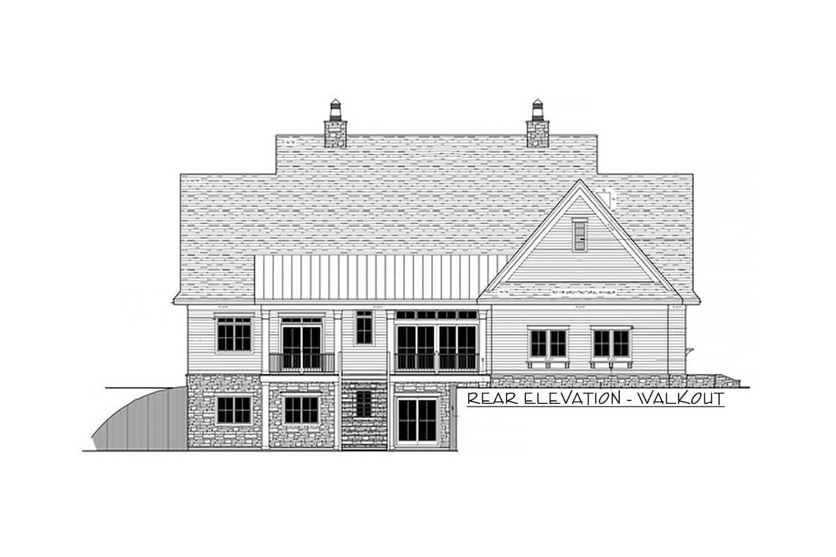 Plan 14679RK: Modern Farmhouse Plan with French Door Greeting - 2743 Sq Ft - Image #64 - Country, Modern Farmhouse, New American, Traditional