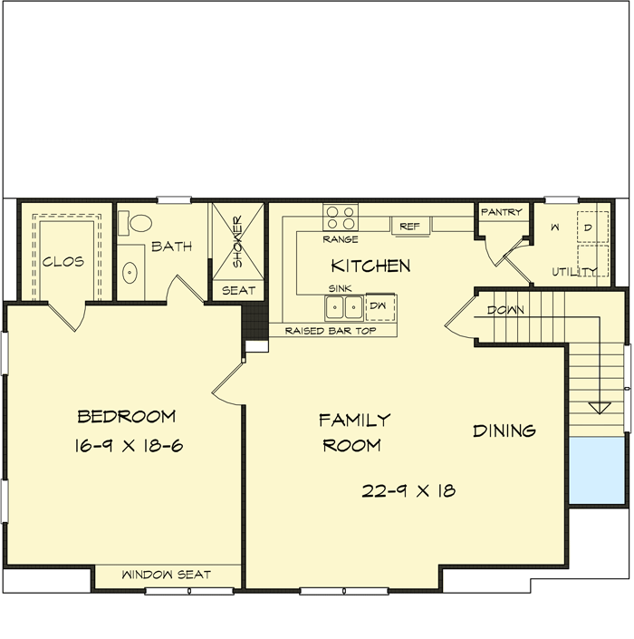 Plan 360047DK: 3 Bay Carriage House Plan with Attractive Gable - Architectural Designs - Floor Plan - 2nd Floor - Carriage, Country, Craftsman, Farmhouse, Modern Farmhouse, Traditional