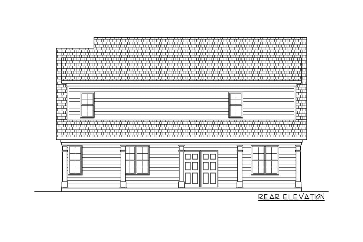 Plan 360047DK: 3 Bay Carriage House Plan with Attractive Gable - Architectural Designs - Image #4 - Carriage, Country, Craftsman, Farmhouse, Modern Farmhouse, Traditional