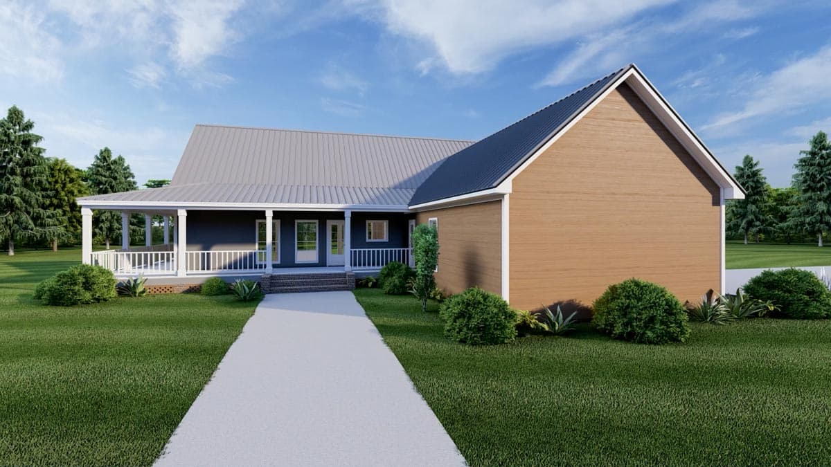 Plan 83918JW: Dreamy Country House Plan with Wrap-Around Porch - 1768 Sq Ft - Image #7 - Cottage, Country, Southern