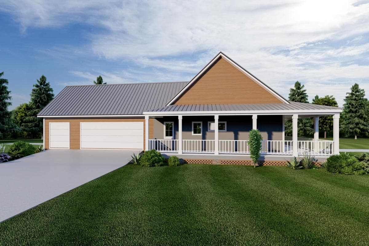 Plan 83918JW: Dreamy Country House Plan with Wrap-Around Porch - 1768 Sq Ft - Image #8 - Cottage, Country, Southern
