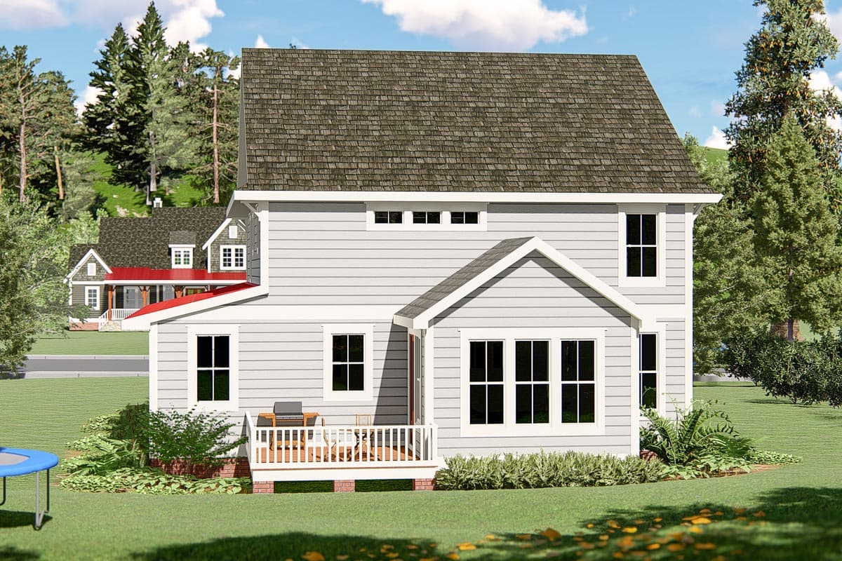 Plan 500054VV: 4-Bedroom Farmhouse Plan with Attic Expansion Potential - 2987 Sq Ft - Image #4 - Country, Farmhouse, Traditional