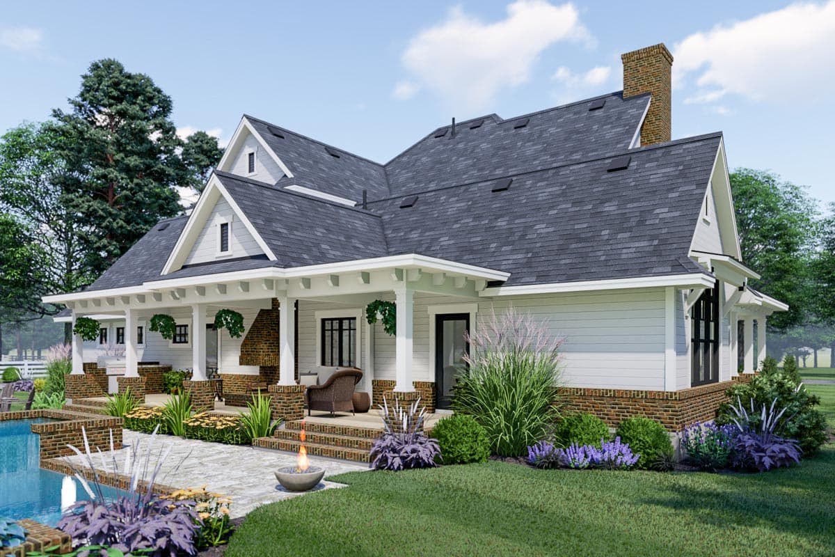 Plan 16908WG: Eye-Catching Modern Farmhouse with Two-Story Great Room - 2214 Sq Ft - Image #9 - Country, Farmhouse, Modern Farmhouse, New American, Traditional