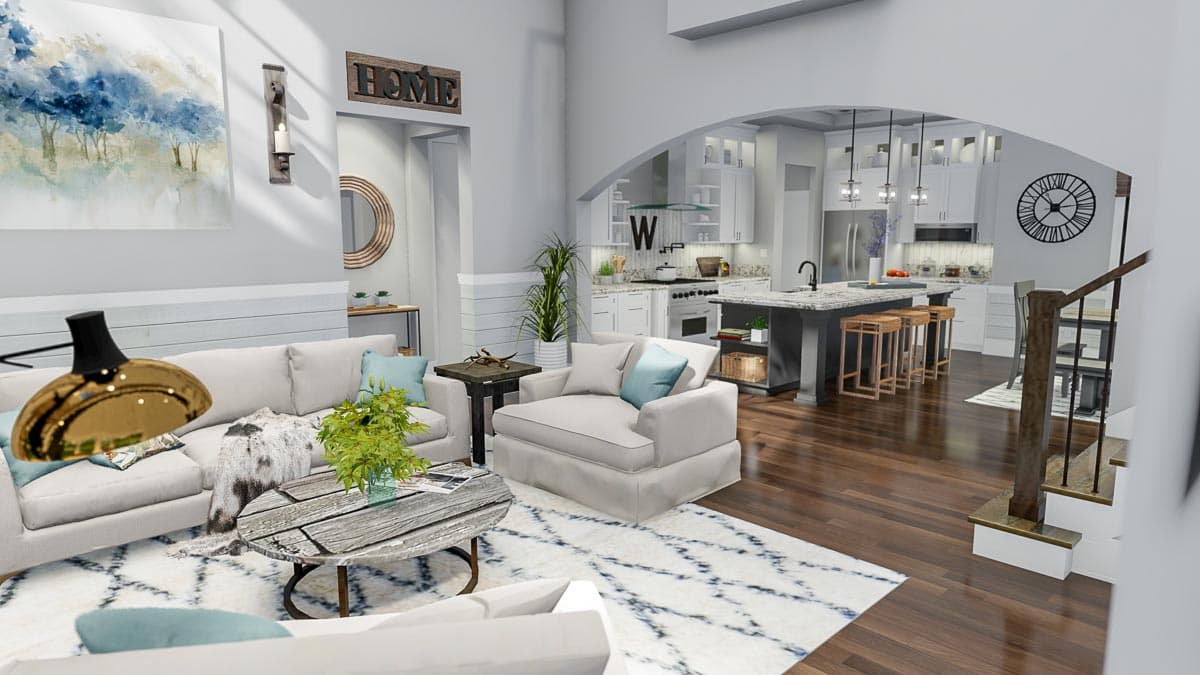 Plan 16908WG: Eye-Catching Modern Farmhouse with Two-Story Great Room - 2214 Sq Ft - Image #14 - Country, Farmhouse, Modern Farmhouse, New American, Traditional