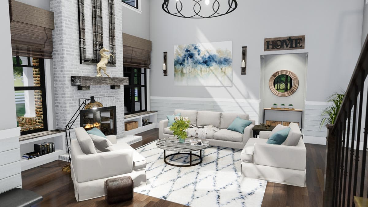 Plan 16908WG: Eye-Catching Modern Farmhouse with Two-Story Great Room - 2214 Sq Ft - Image #16 - Country, Farmhouse, Modern Farmhouse, New American, Traditional