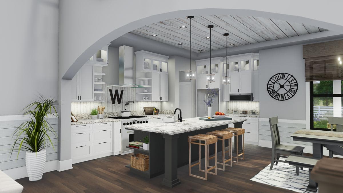 Plan 16908WG: Eye-Catching Modern Farmhouse with Two-Story Great Room - 2214 Sq Ft - Image #17 - Country, Farmhouse, Modern Farmhouse, New American, Traditional