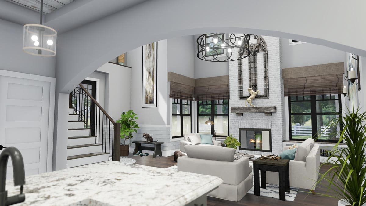 Plan 16908WG: Eye-Catching Modern Farmhouse with Two-Story Great Room - 2214 Sq Ft - Image #21 - Country, Farmhouse, Modern Farmhouse, New American, Traditional