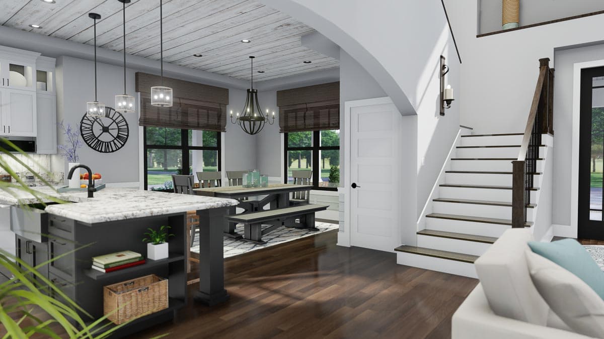 Plan 16908WG: Eye-Catching Modern Farmhouse with Two-Story Great Room - 2214 Sq Ft - Image #23 - Country, Farmhouse, Modern Farmhouse, New American, Traditional