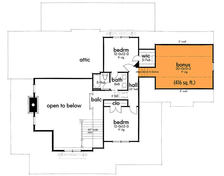 Plan 16908WG: Eye-Catching Modern Farmhouse with Two-Story Great Room - 2214 Sq Ft - Floor Plan - Optional Room Above Garage - Country, Farmhouse, Modern Farmhouse, New American, Traditional
