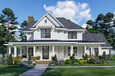 Eye-Catching Modern Farmhouse with Two-Story Great Room - 2214 Sq Ft