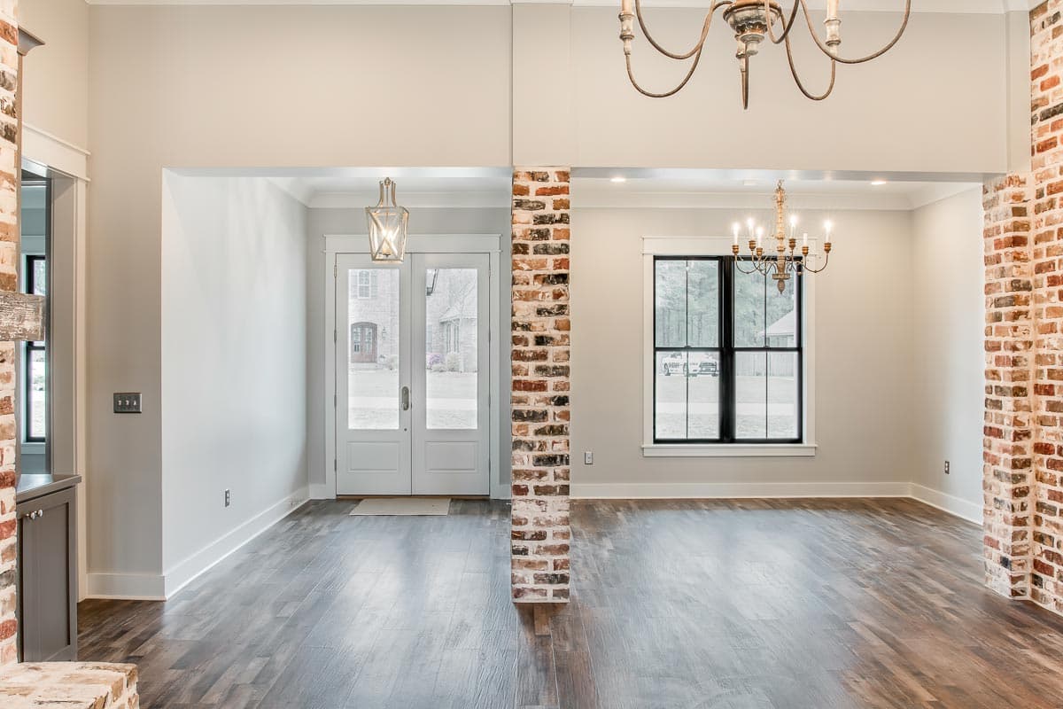 Plan 51801HZ: Modern Farmhouse Plan with Brick and Board and Batten Exterior - Image #5 - Country, Craftsman, Modern Farmhouse, Southern, Traditional