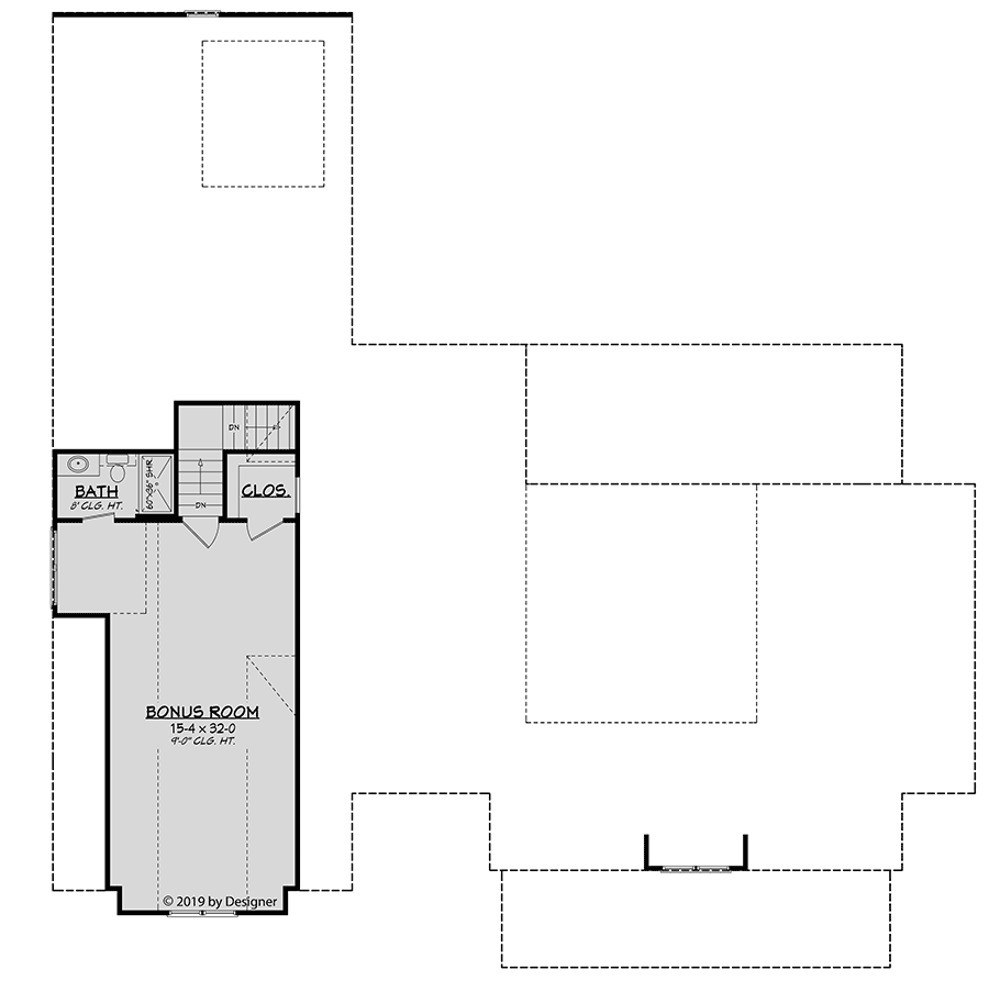 Plan 51801HZ: Modern Farmhouse Plan with Brick and Board and Batten Exterior - Floor Plan - Bonus Level - Country, Craftsman, Modern Farmhouse, Southern, Traditional