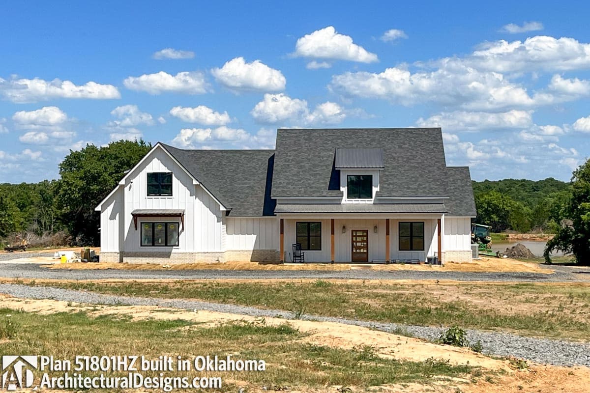 build gallery item - House Plan 51801HZ Comes to Life in Oklahoma