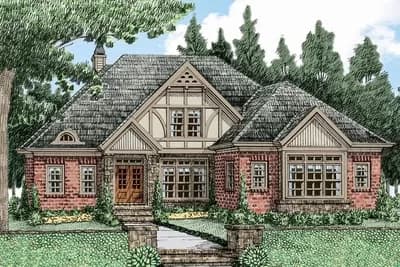 Dutch Colonial House Plan with Open Floor Plan