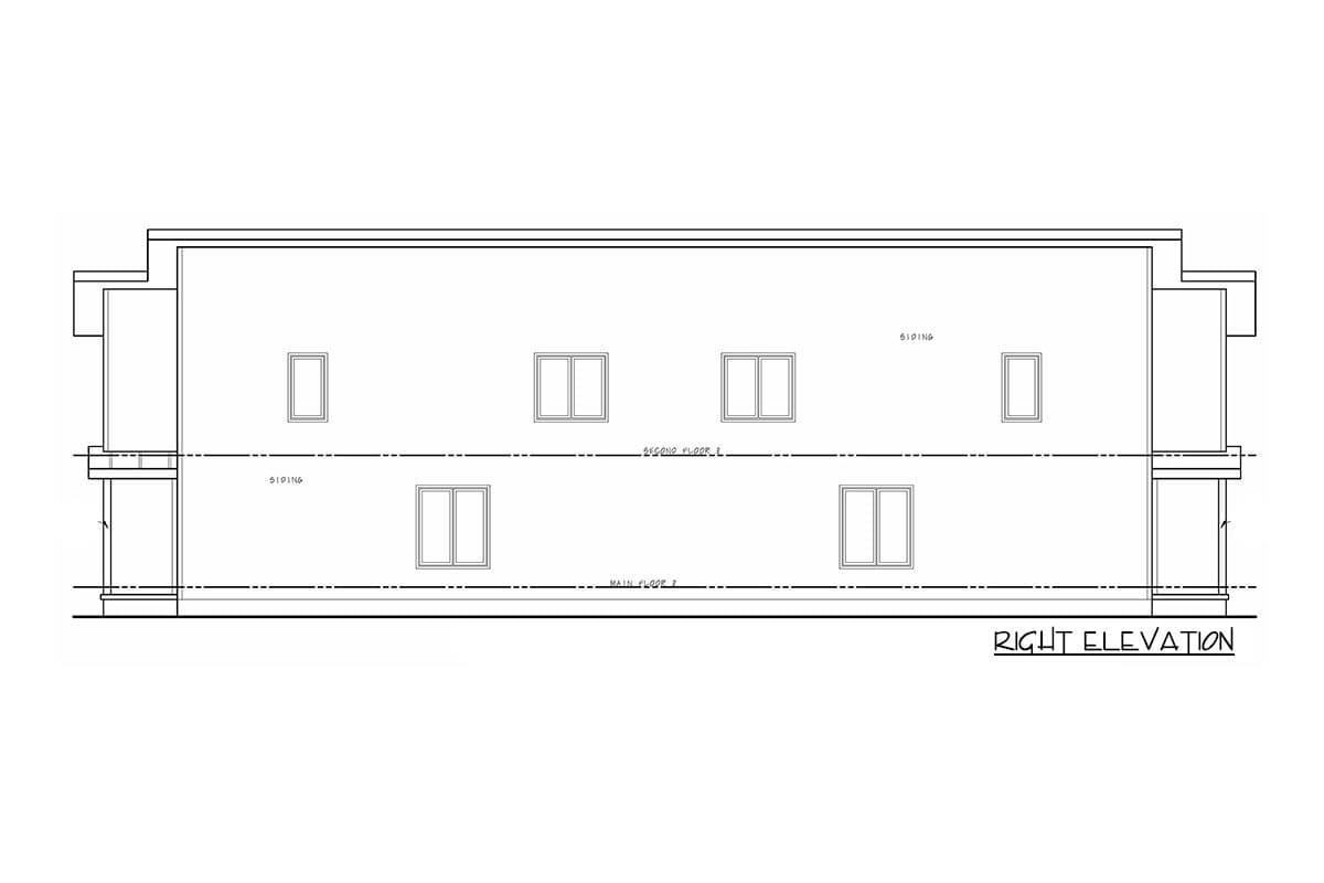 Plan 42586DB: Duplex House Plan for the Narrow Lot - Image #5 - Contemporary, Northwest