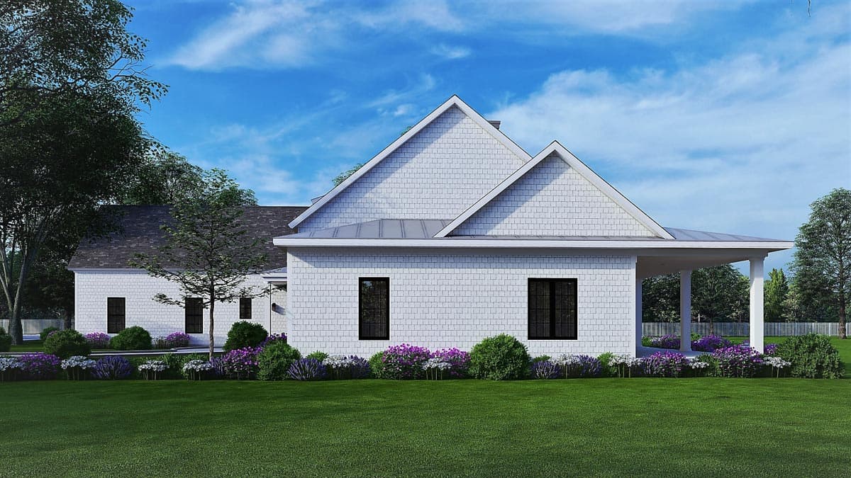 Plan 25669GE: Modern Farmhouse Plan with Porch Wrapping Two Sides - 3152 Sq Ft - Image #8 - Country, Farmhouse, Modern Farmhouse, Ranch, Southern