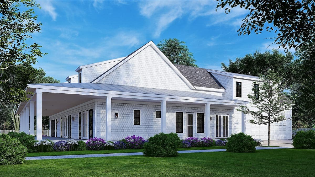 Plan 25669GE: Modern Farmhouse Plan with Porch Wrapping Two Sides - 3152 Sq Ft - Image #10 - Country, Farmhouse, Modern Farmhouse, Ranch, Southern