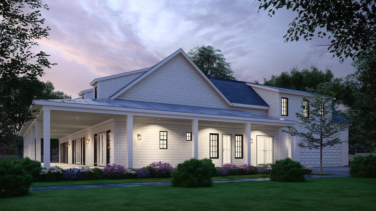 Plan 25669GE: Modern Farmhouse Plan with Porch Wrapping Two Sides - 3152 Sq Ft - Image #12 - Country, Farmhouse, Modern Farmhouse, Ranch, Southern