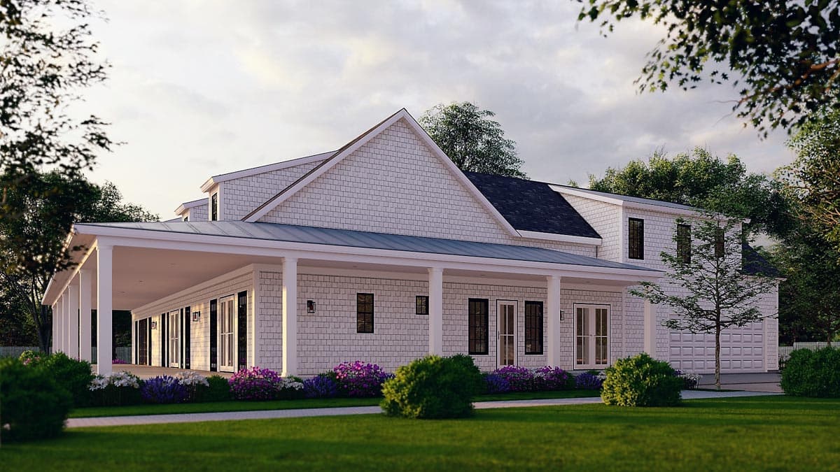 Plan 25669GE: Modern Farmhouse Plan with Porch Wrapping Two Sides - 3152 Sq Ft - Image #13 - Country, Farmhouse, Modern Farmhouse, Ranch, Southern